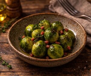 Brussel Sprouts with Pancetta